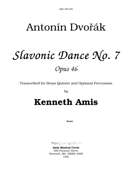 Slavonic Dance No.7, Op.46 image number null