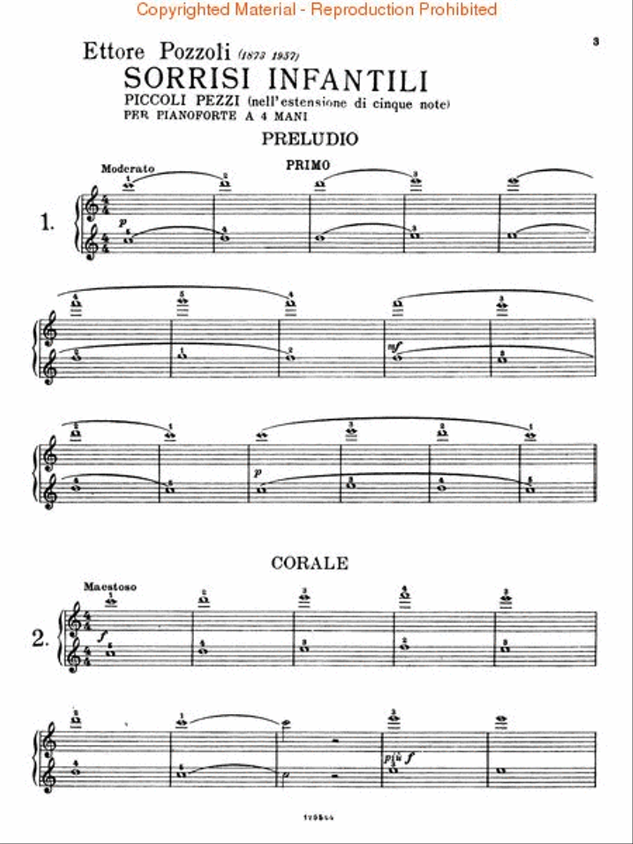 Smiles of Childhood, Little Pieces on 5 Notes Piano Duet scores gallery preview page 2