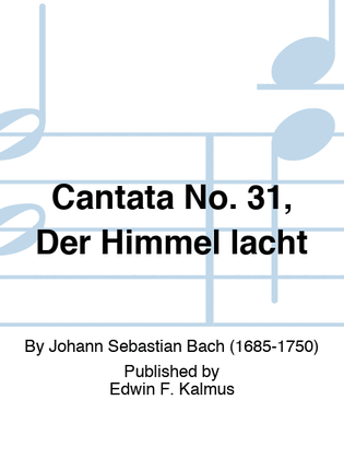 Book cover for Cantata No. 31, Der Himmel lacht