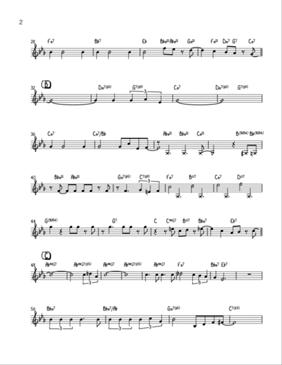 All Or Nothing At All Piano Solo scores gallery preview page 2