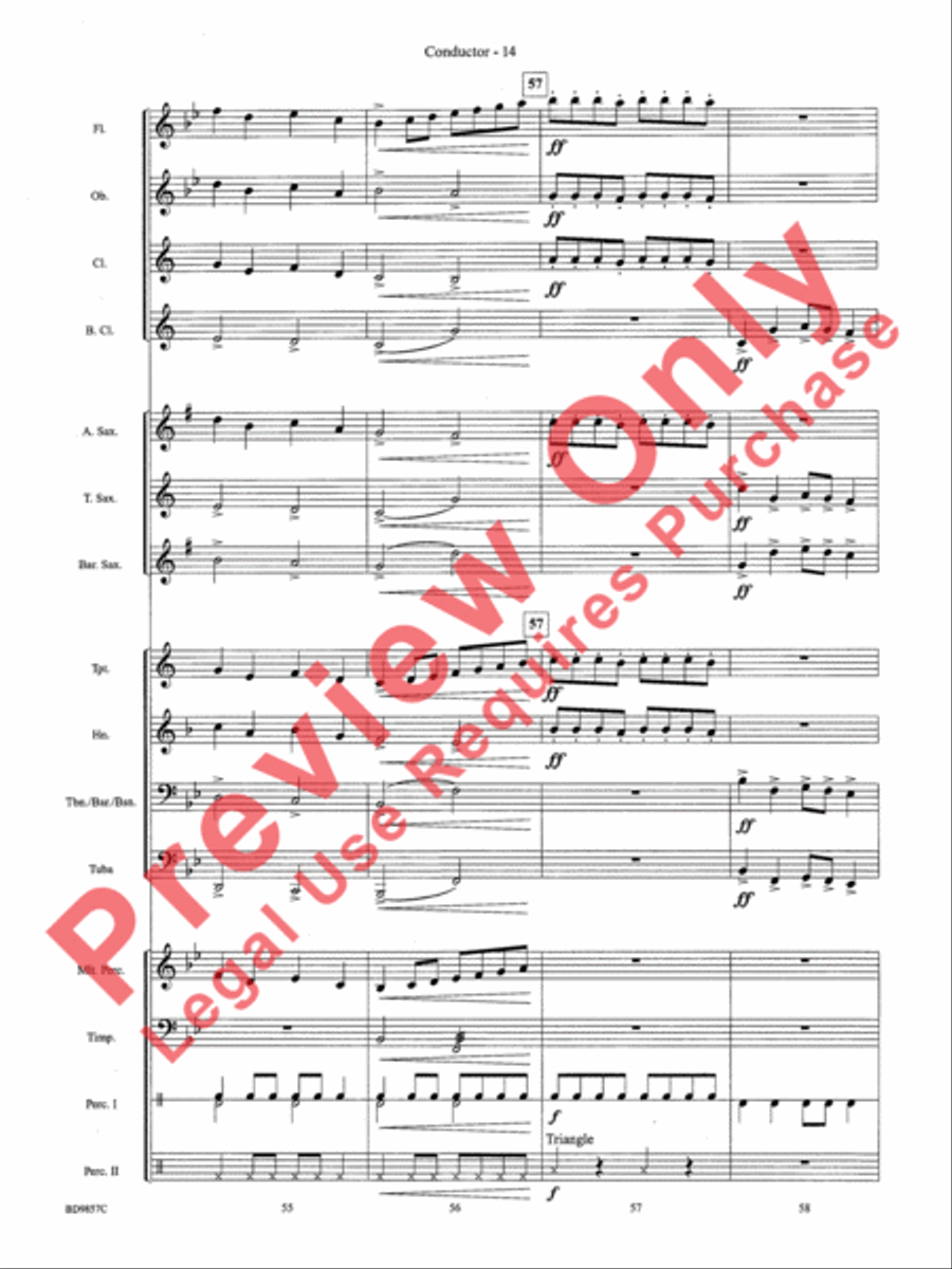 Contredanse Concert Band scores gallery preview page 16