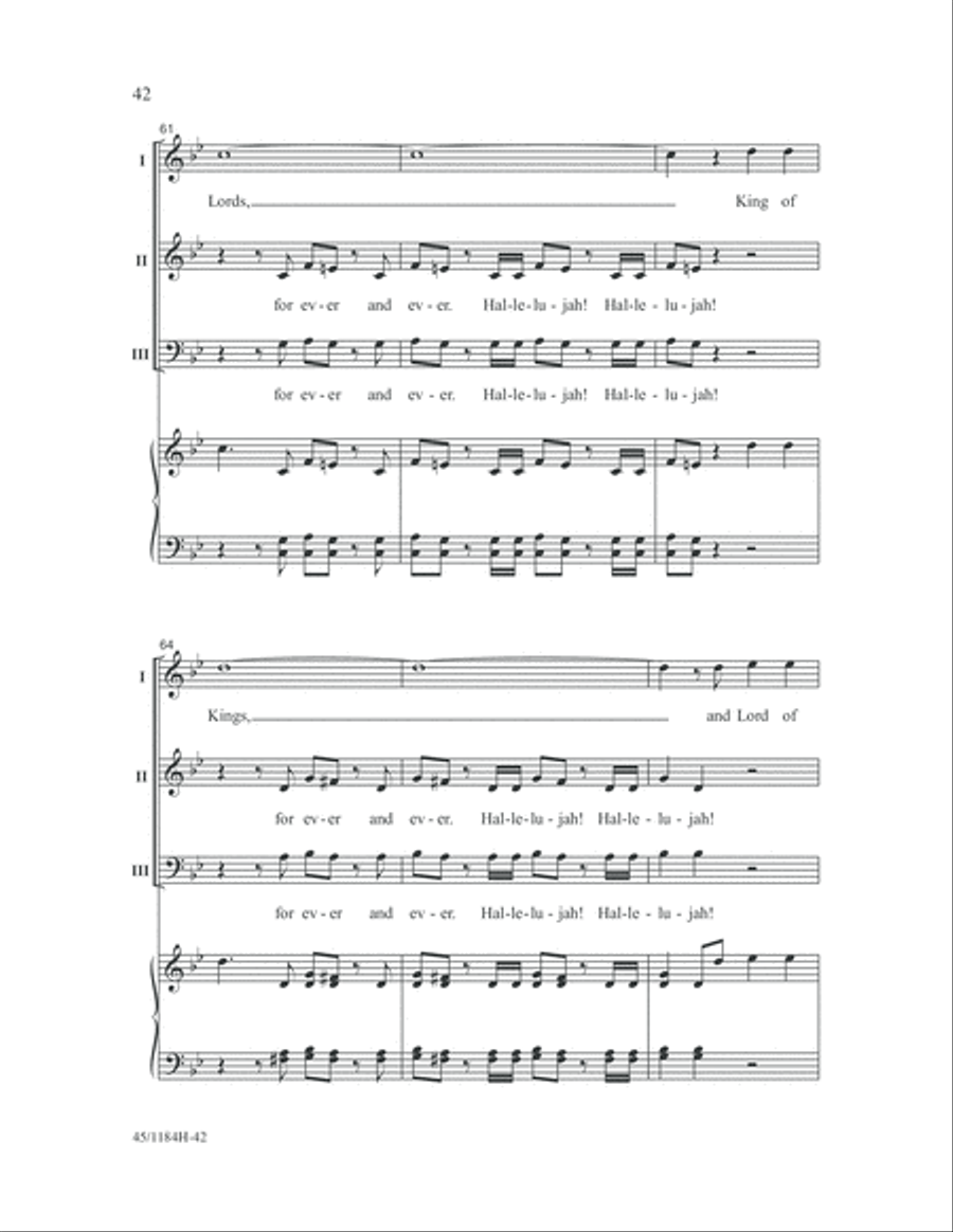 Messiah Messiah 3-Part scores gallery preview page 42