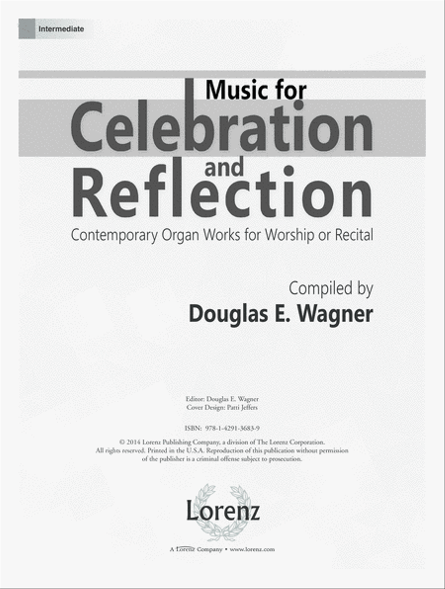 Music for Celebration and Reflection Organ scores gallery preview page 1