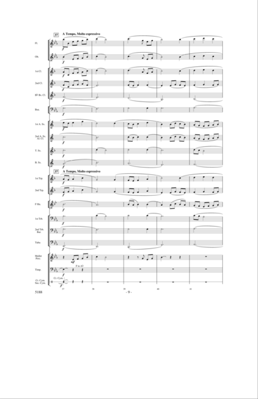 A Song of Hope A Song of Hope Concert Band scores gallery preview page 8