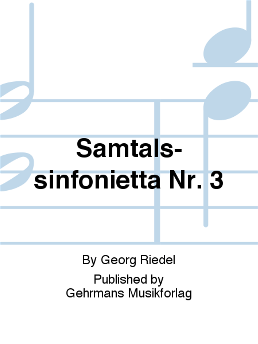 Samtals-sinfonietta Nr. 3 4-Part - Sheet Music