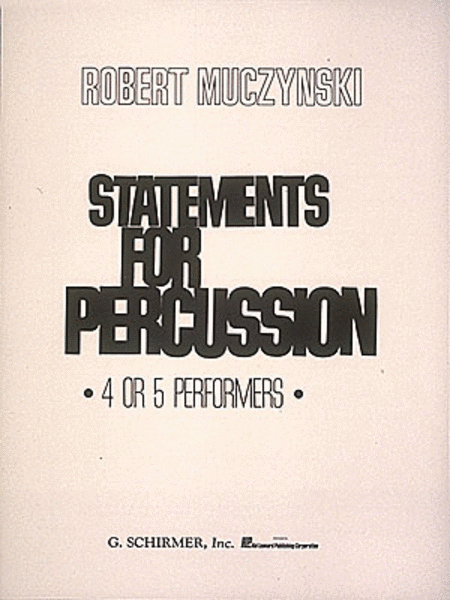 Statements for Percussion