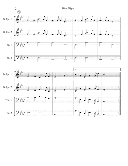 Silent Night (Brass Quartet) image number null