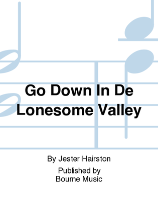 Book cover for Go Down In De Lonesome Valley