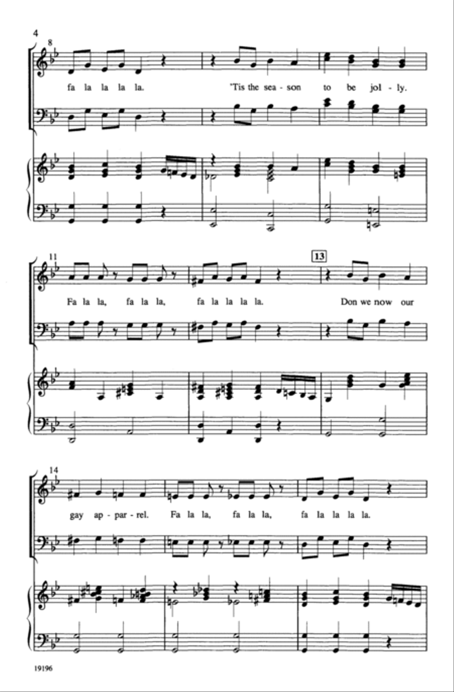 Deck the Nutcracker Hall 4-Part scores gallery preview page 3