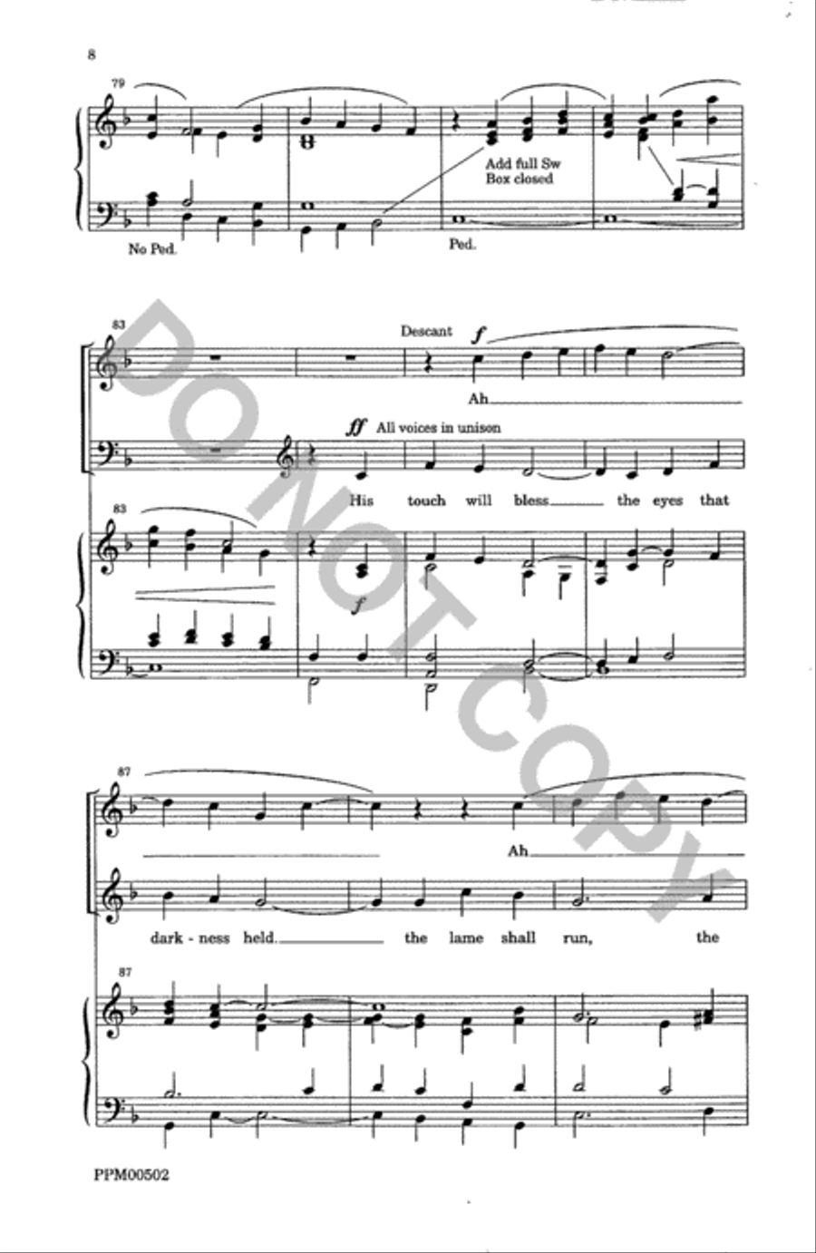 The Voice of God Goes Out 4-Part scores gallery preview page 9