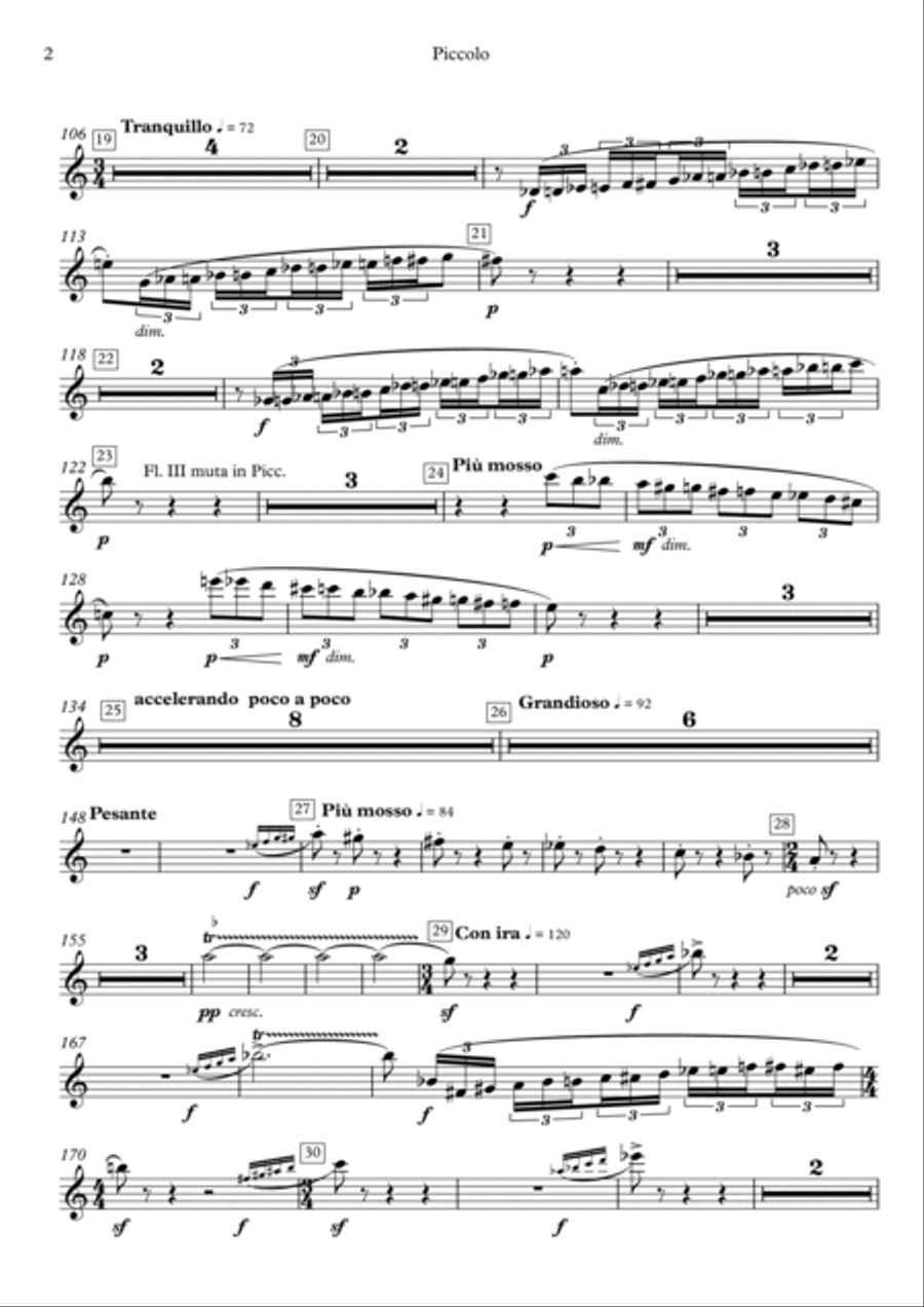 A Fragment from Apocalypse Full Orchestra scores gallery preview page 2