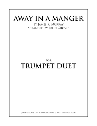 Book cover for Away In A Manger - Trumpet Duet