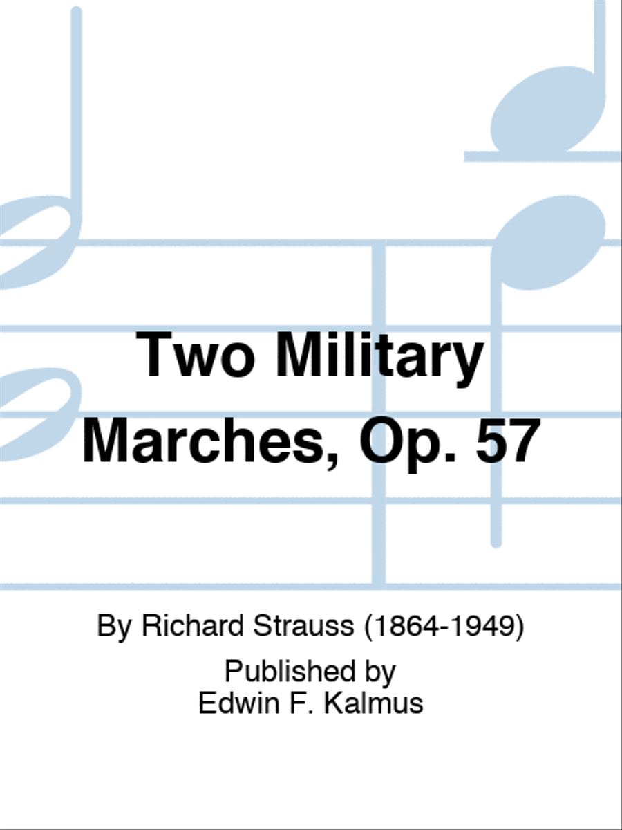 Two Military Marches, Op. 57 Score scores gallery preview page 1