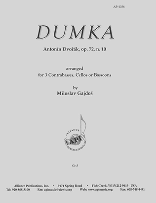 Dumka, Op. 72, No.10 - Gajdos - Cbs 3
