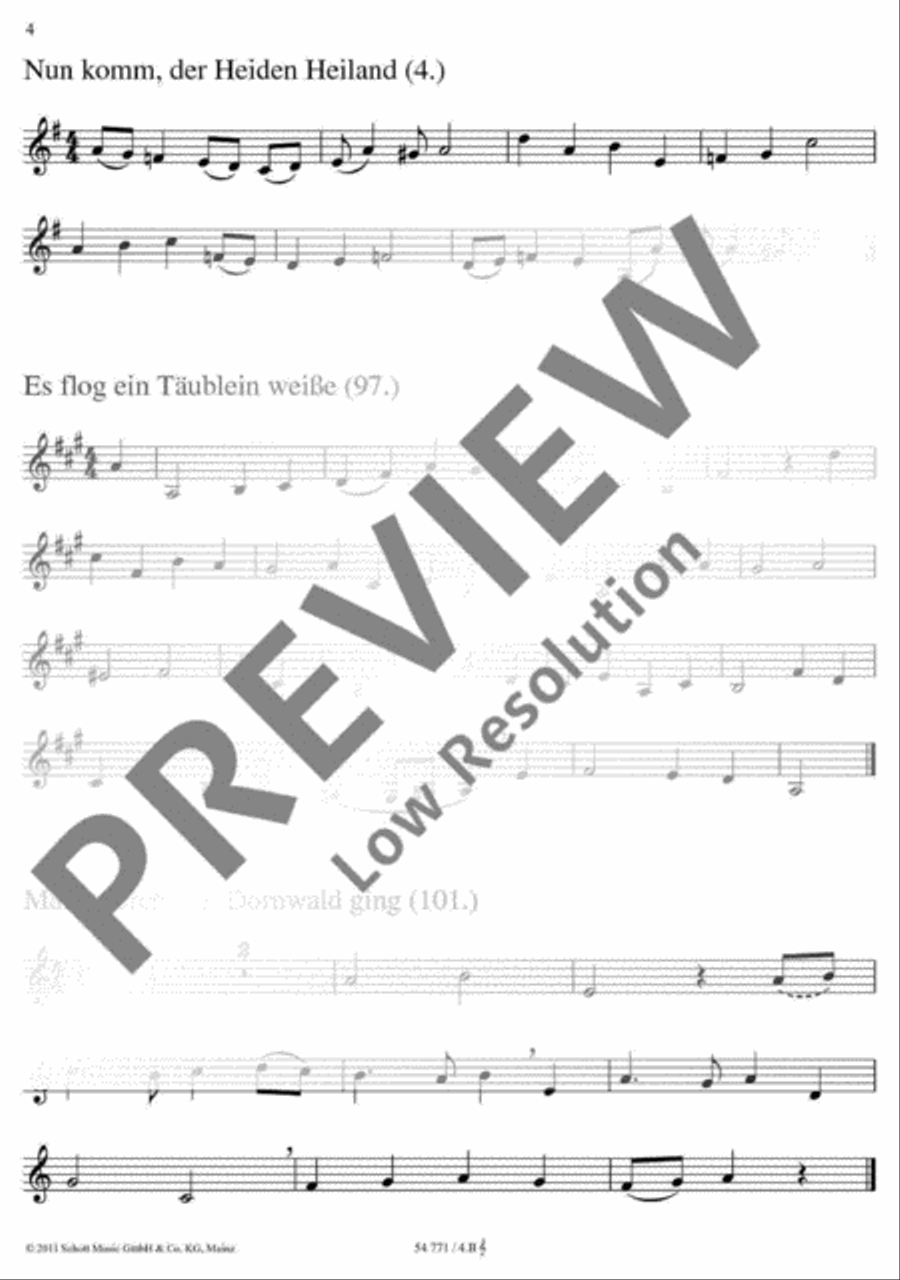 Zu Bethlehem geboren Zu Bethlehem geboren Bass Clarinet scores gallery preview page 5