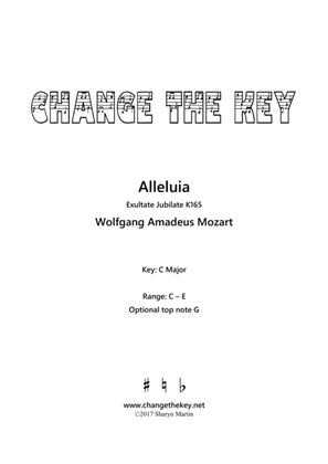 Alleluia from Exultate Jubilate - C Major
