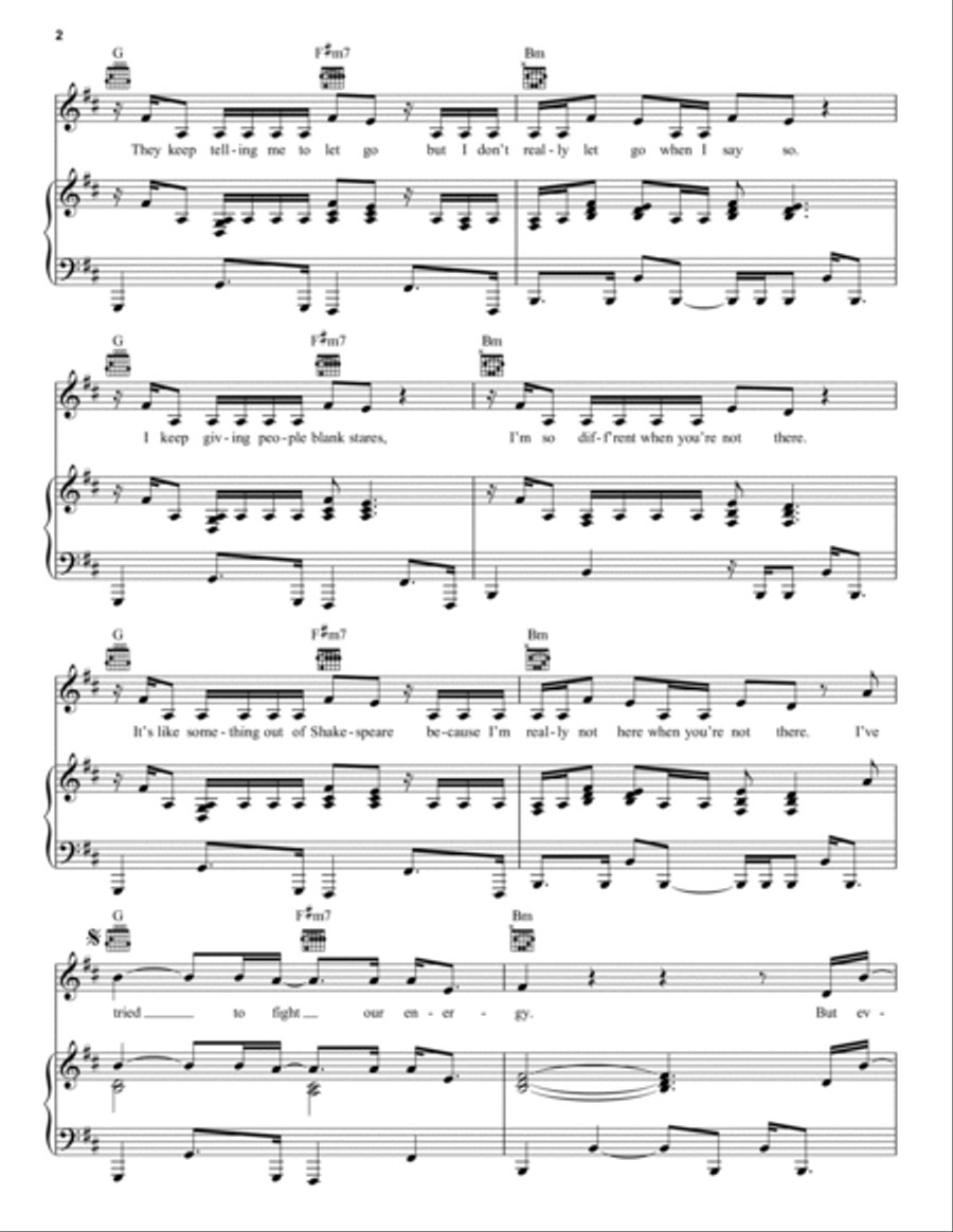 Everytime Piano, Vocal, Guitar scores gallery preview page 2
