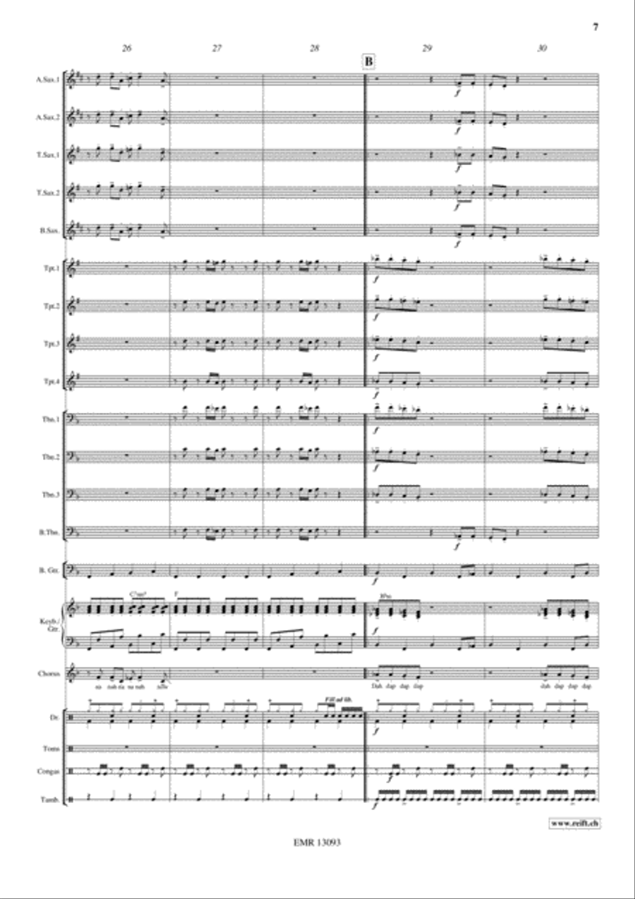 Disco Lady Big Band scores gallery preview page 8