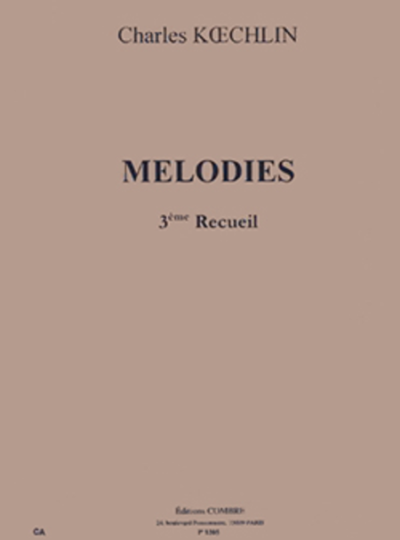 Melodies - recueil 3
