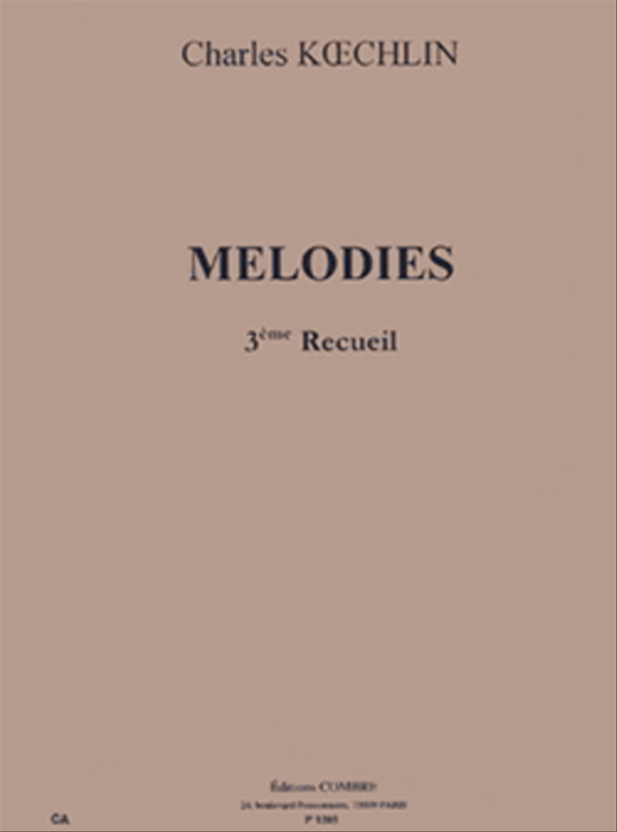 Melodies - Volume 3 Voice Solo scores gallery preview page 1