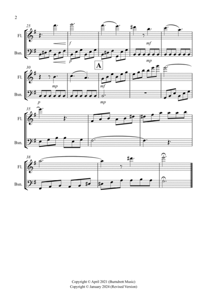 Moonlight Sonata (1st movement) for Flute and Bassoon Duet image number null