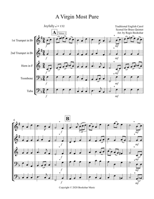 A Virgin Most Pure (Brass Quintet - 2 Trp, 1 Hrn, 1 Trb, 1 Tuba)