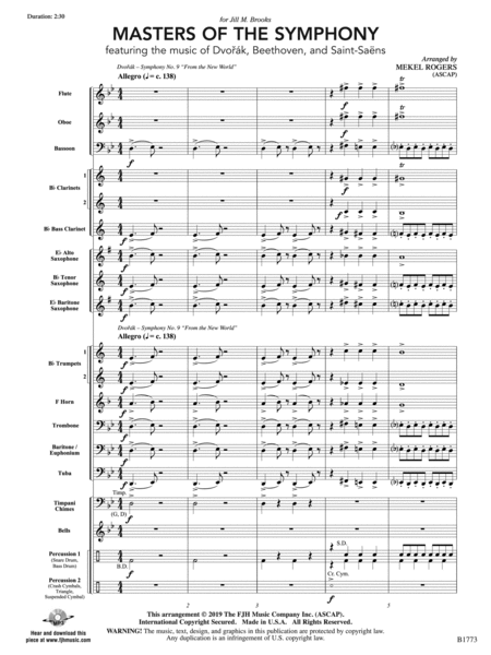 Masters of the Symphony: Score