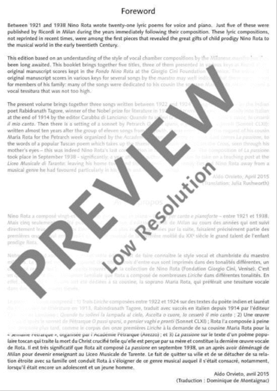 Liriche Liriche Tenor Voice scores gallery preview page 4