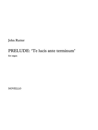 Book cover for Prelude - Te Lucis Ante Terminum
