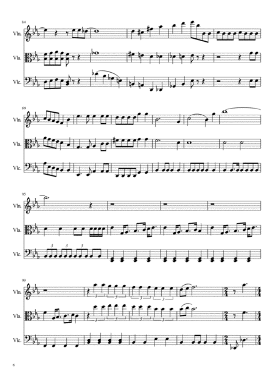 Bohemian Rhapsody String Trio scores gallery preview page 6