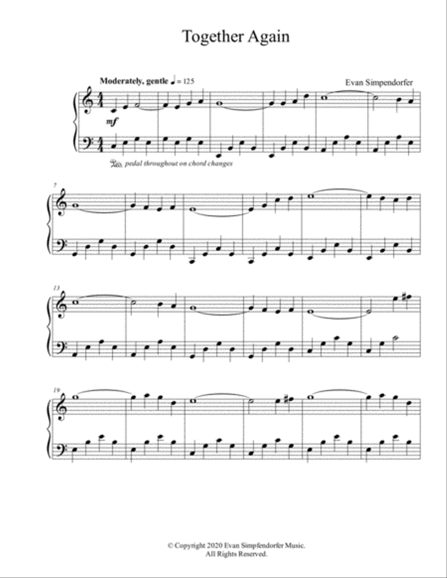 Together Again Together Again Voice scores gallery preview page 1