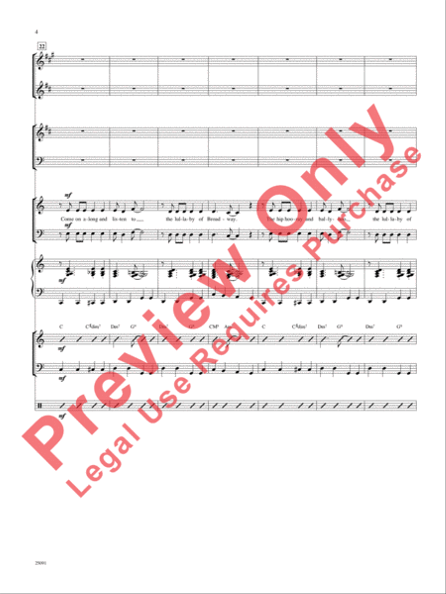 Lullaby of Broadway (and Forty-Second Street) Choir scores gallery preview page 5