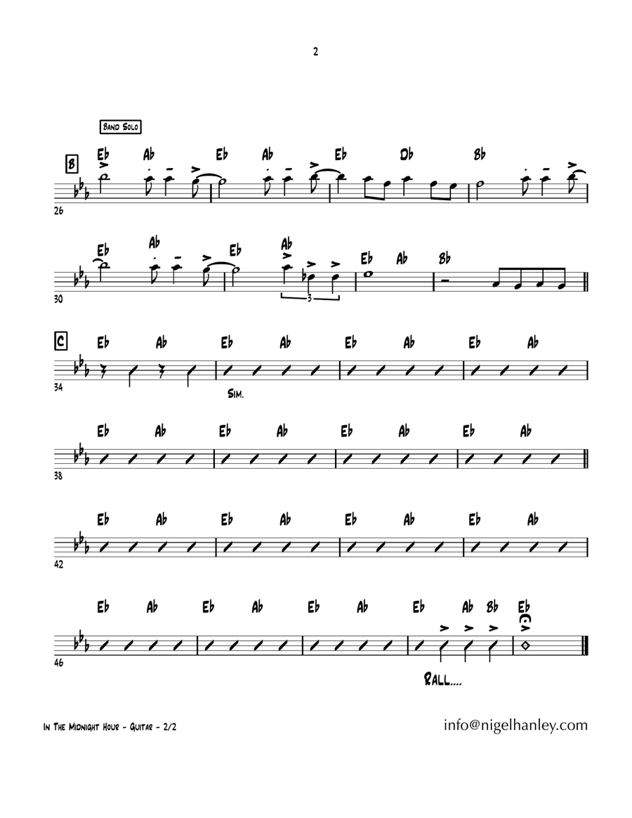 In The Midnight Hour Jazz Ensemble scores gallery preview page 3