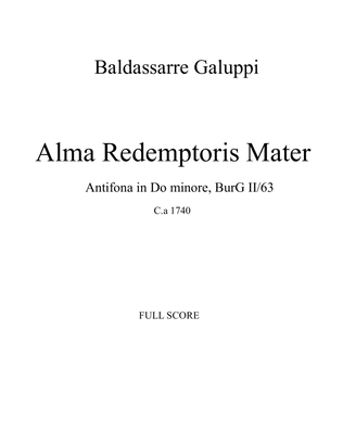 Alma Redemptoris Mater - Antifona in Do minore, BurG II/63 - Score Only