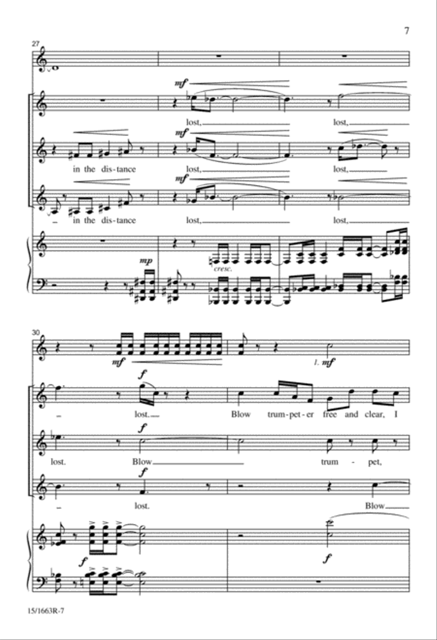 The Mystic Trumpeter SSA scores gallery preview page 7