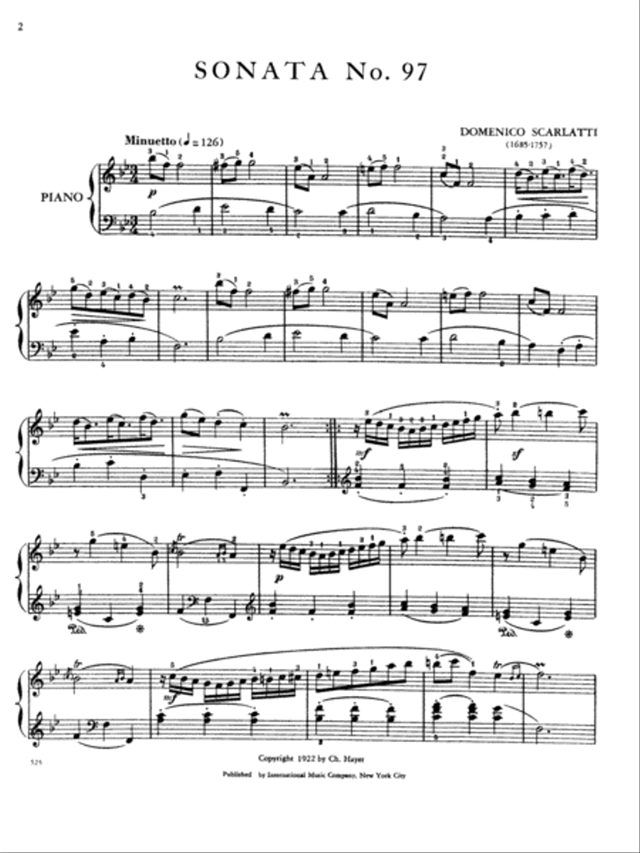 Nine Selected Sonatas Piano Solo scores gallery preview page 2
