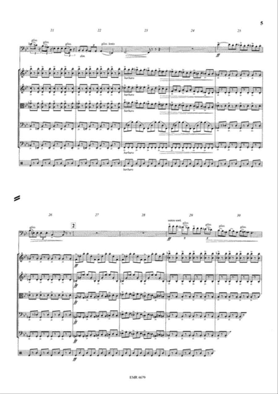 Trombone Concerto String Orchestra scores gallery preview page 5