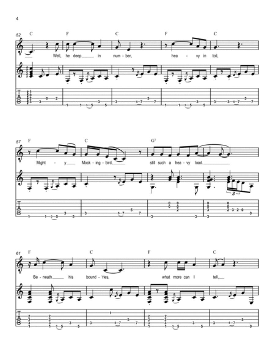 Minstrel Boy Electric Guitar scores gallery preview page 4