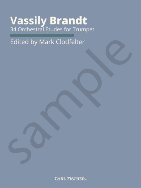 34 Orchestral Etudes for Trumpet