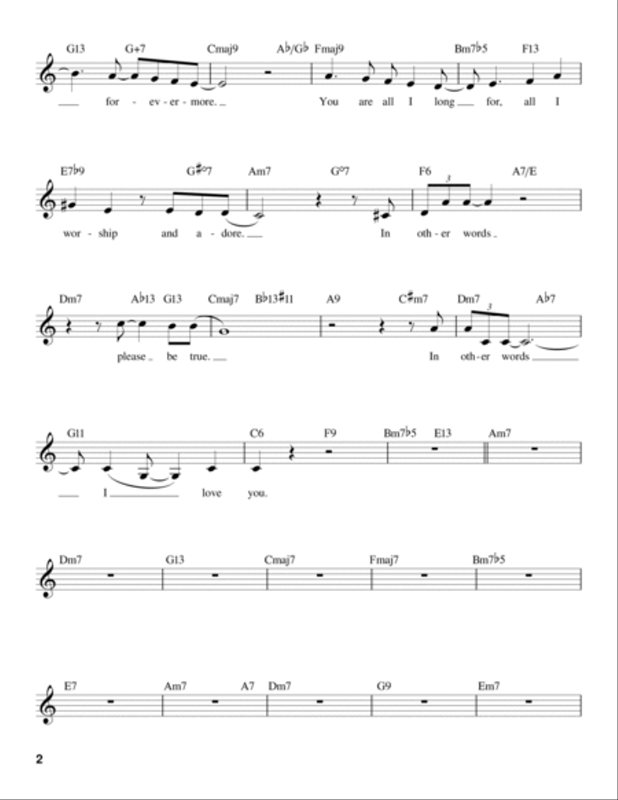 Fly Me To The Moon (In Other Words) Voice scores gallery preview page 2