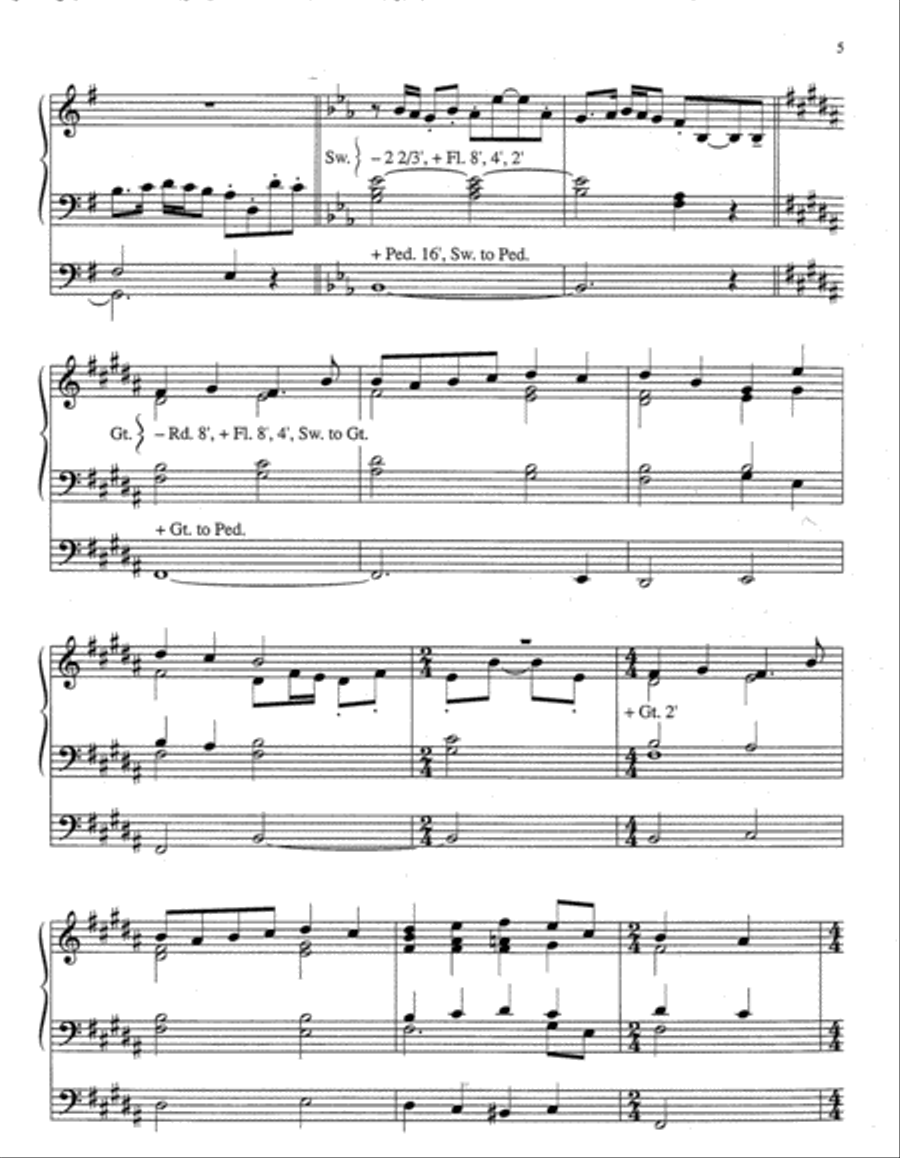 Three Hymns of Praise, Set 6 Organ scores gallery preview page 3