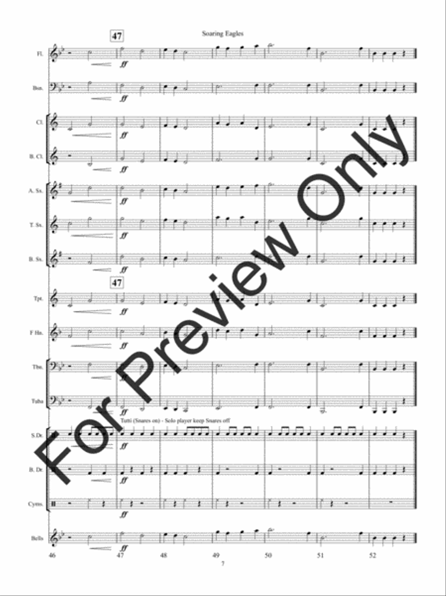 Soaring Eagles Concert Band scores gallery preview page 10