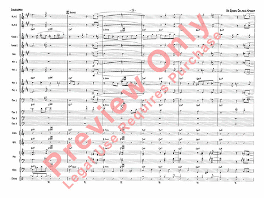 On Green Dolphin Street Jazz Ensemble scores gallery preview page 16