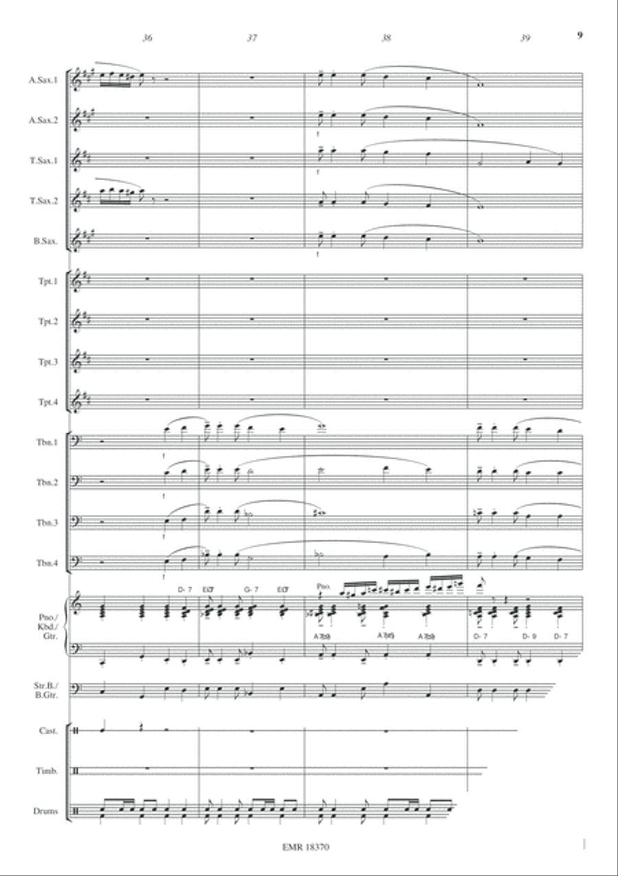 Arabian Nights Big Band scores gallery preview page 10