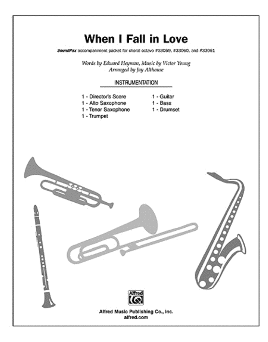 When I Fall in Love Choir scores gallery preview page 1