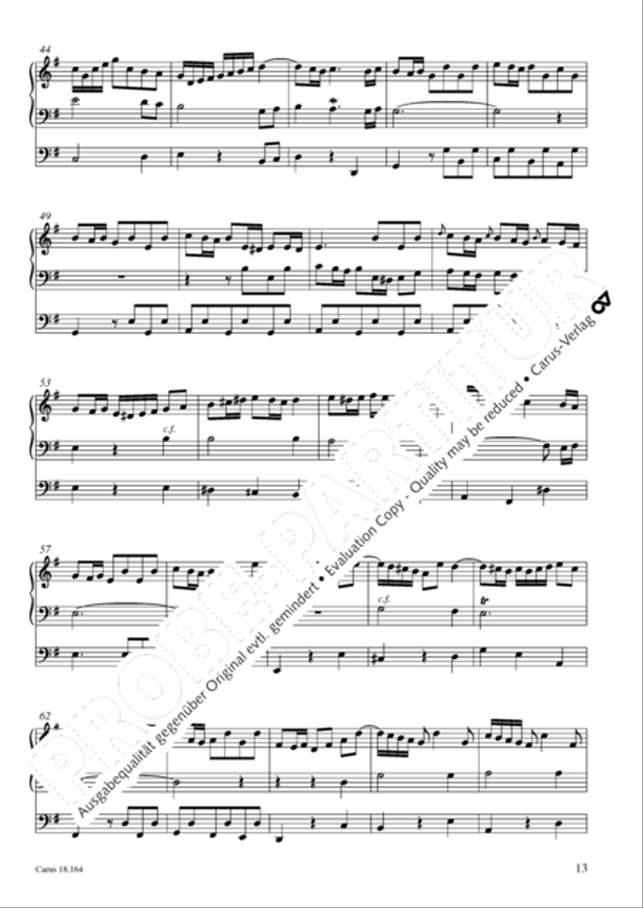Krebs: Four Chorale Preludes Organ Solo scores gallery preview page 14