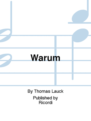 Book cover for Warum