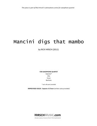 Mancini digs that mambo