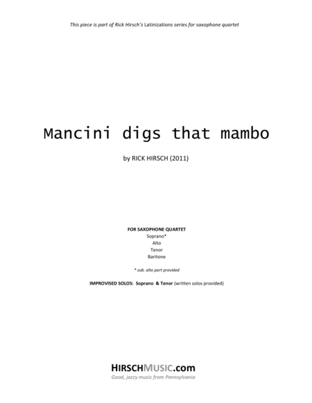 Mancini digs that mambo image number null