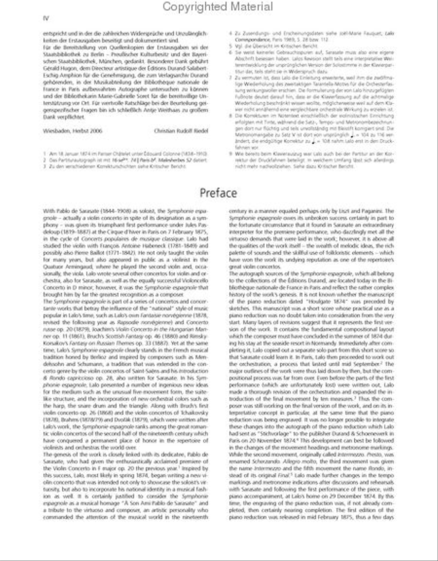 Symphonie espagnole Op. 21 Orchestra scores gallery preview page 4